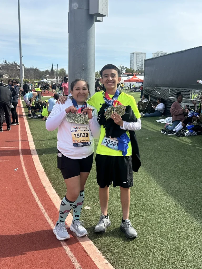 Abel post race picture